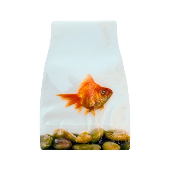 Reva Expanding Flower Vase Goldfish Design NWT - Picture 3 of 5